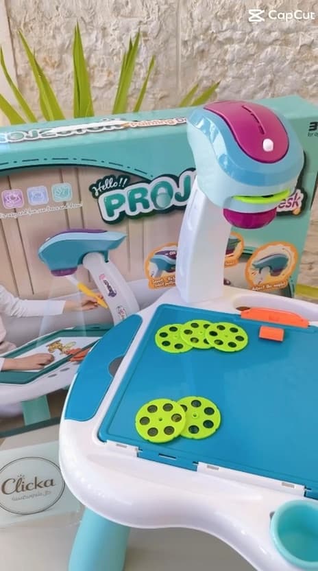فيديو 7 لـ طاولة رسم تعليمية للأطفال مع بروجكتور