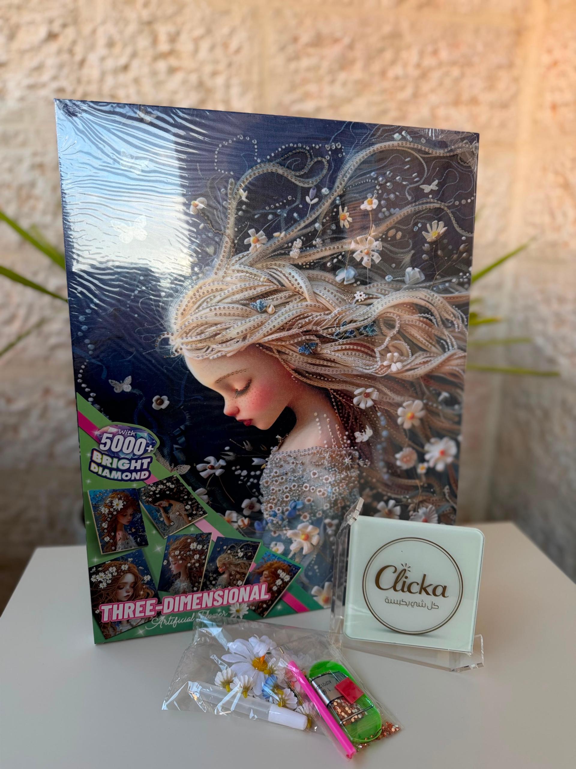 Diamond Painting Kit, Flower Girl