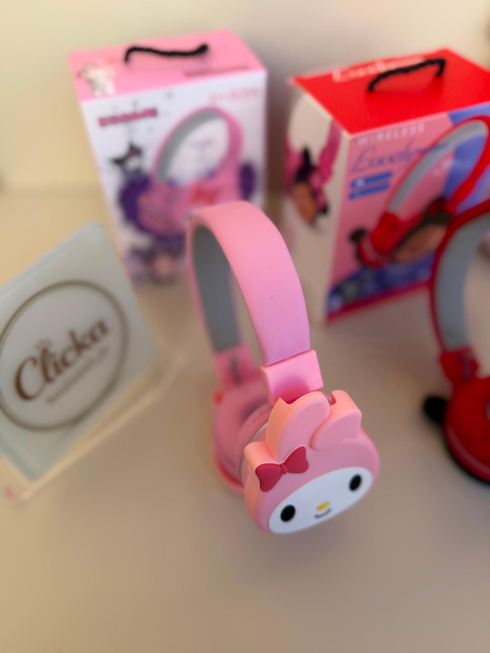 Kids Bluetooth Headphones with Cartoon Character Design