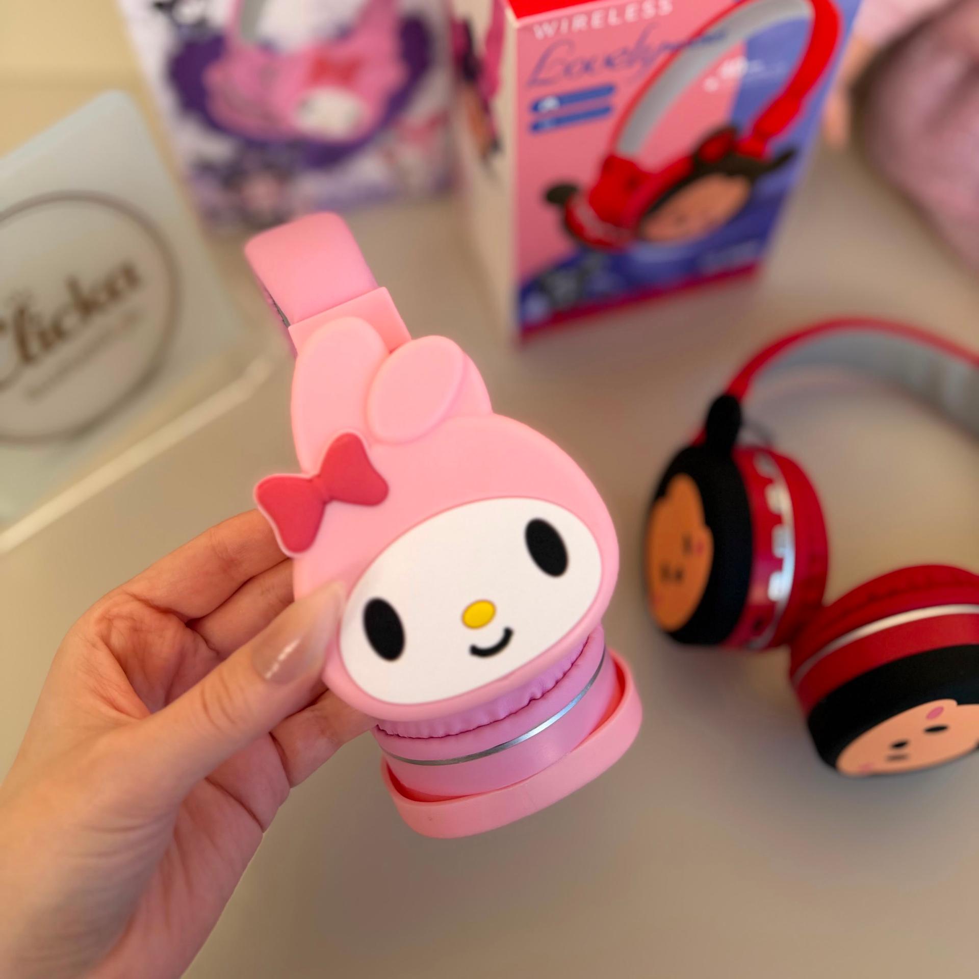 Kids Bluetooth Headphones with Cartoon Character Design