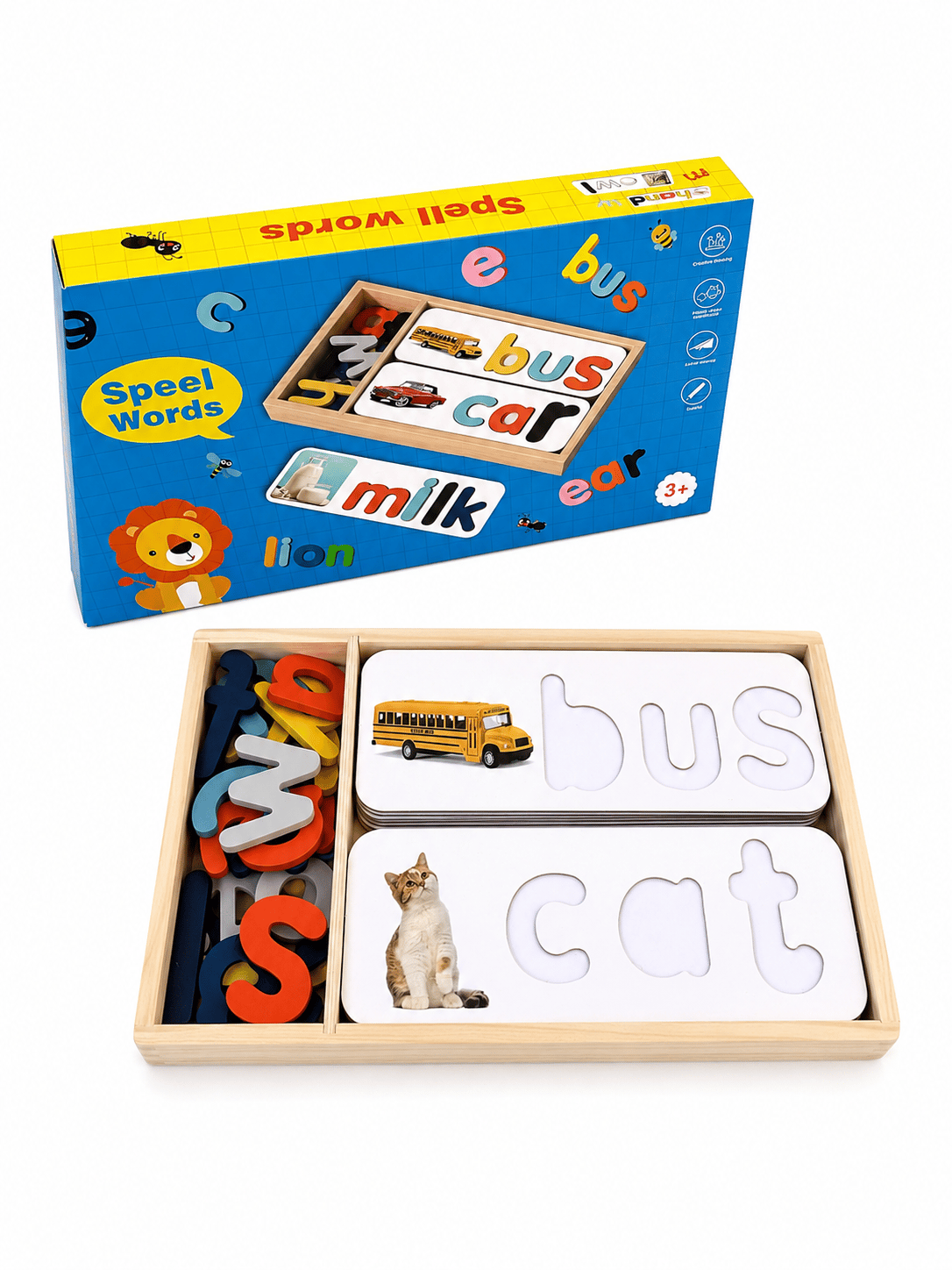 Wooden Word Spelling Game