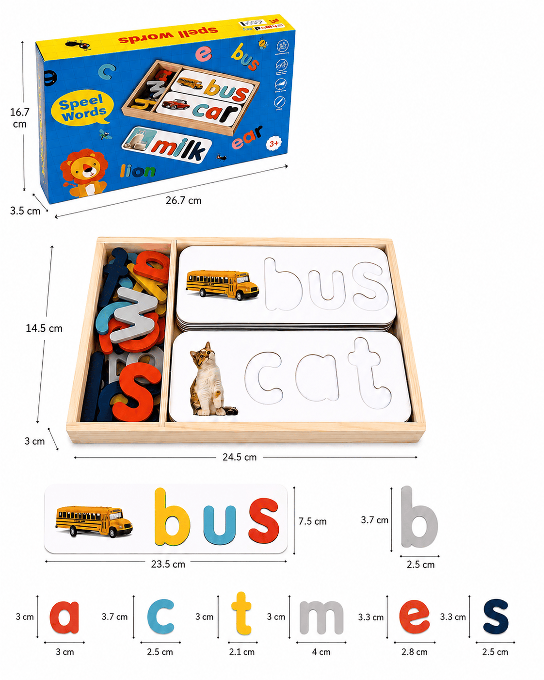 Wooden Word Spelling Game