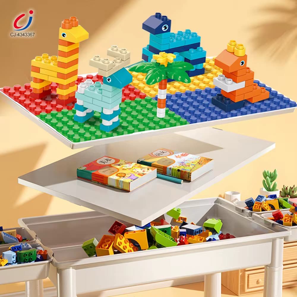 Kids Building Block Table with Chair