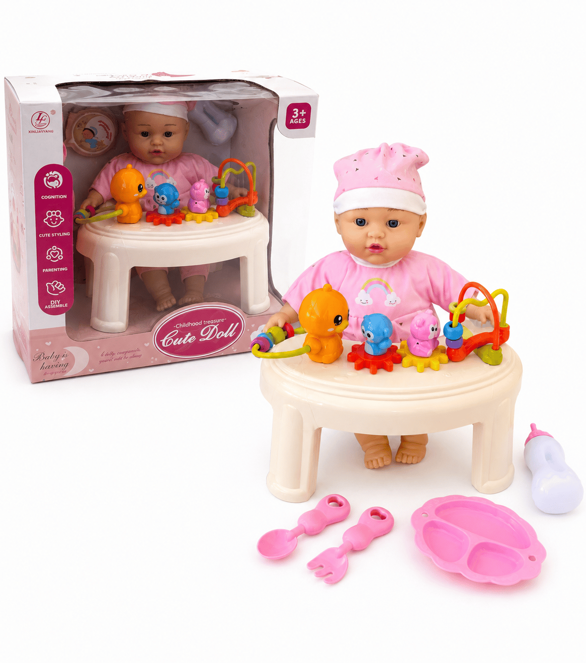 Baby Doll with Interactive Activity Table