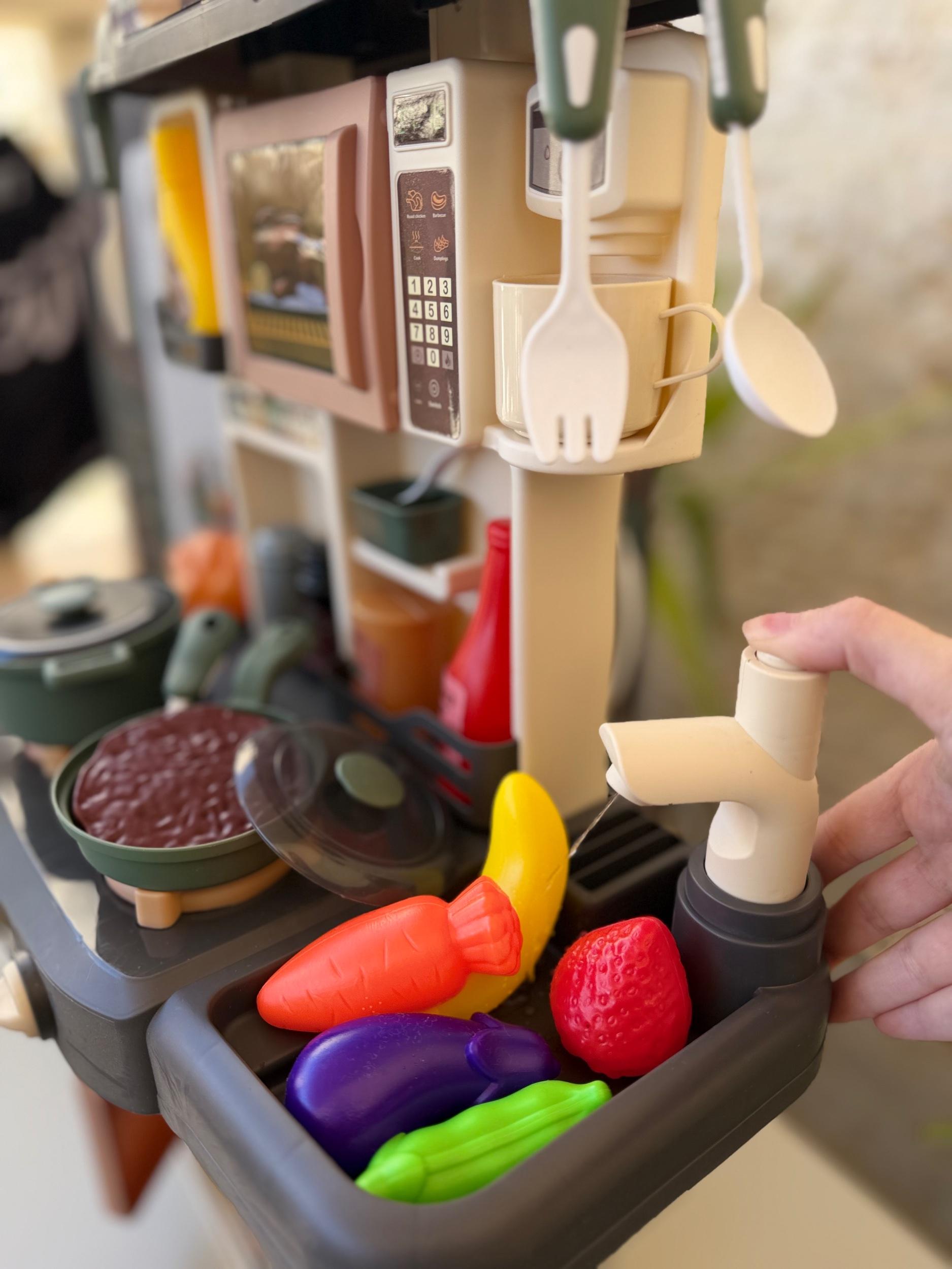 Kids Educational Kitchen with Water Tap