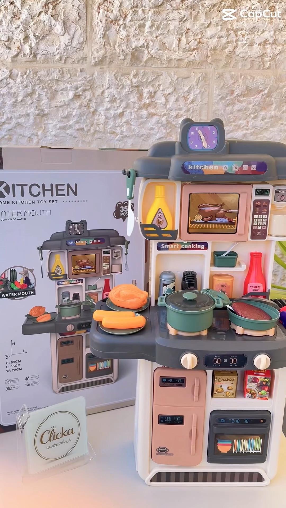 Kids Educational Kitchen with Water Tap video 7