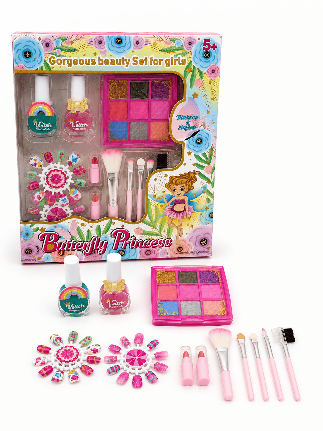 Kids Makeup and Nail Set