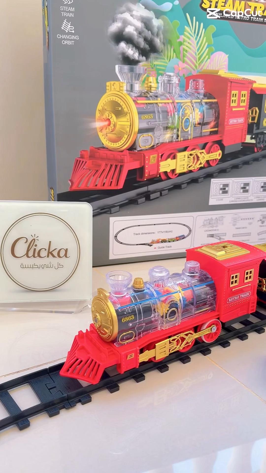 Kids Electric Steam Train with Circular Track video 7