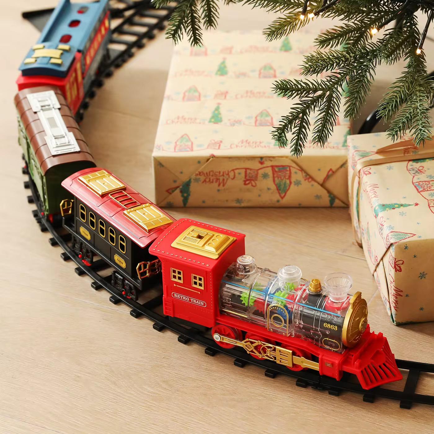 Kids Electric Steam Train with Circular Track