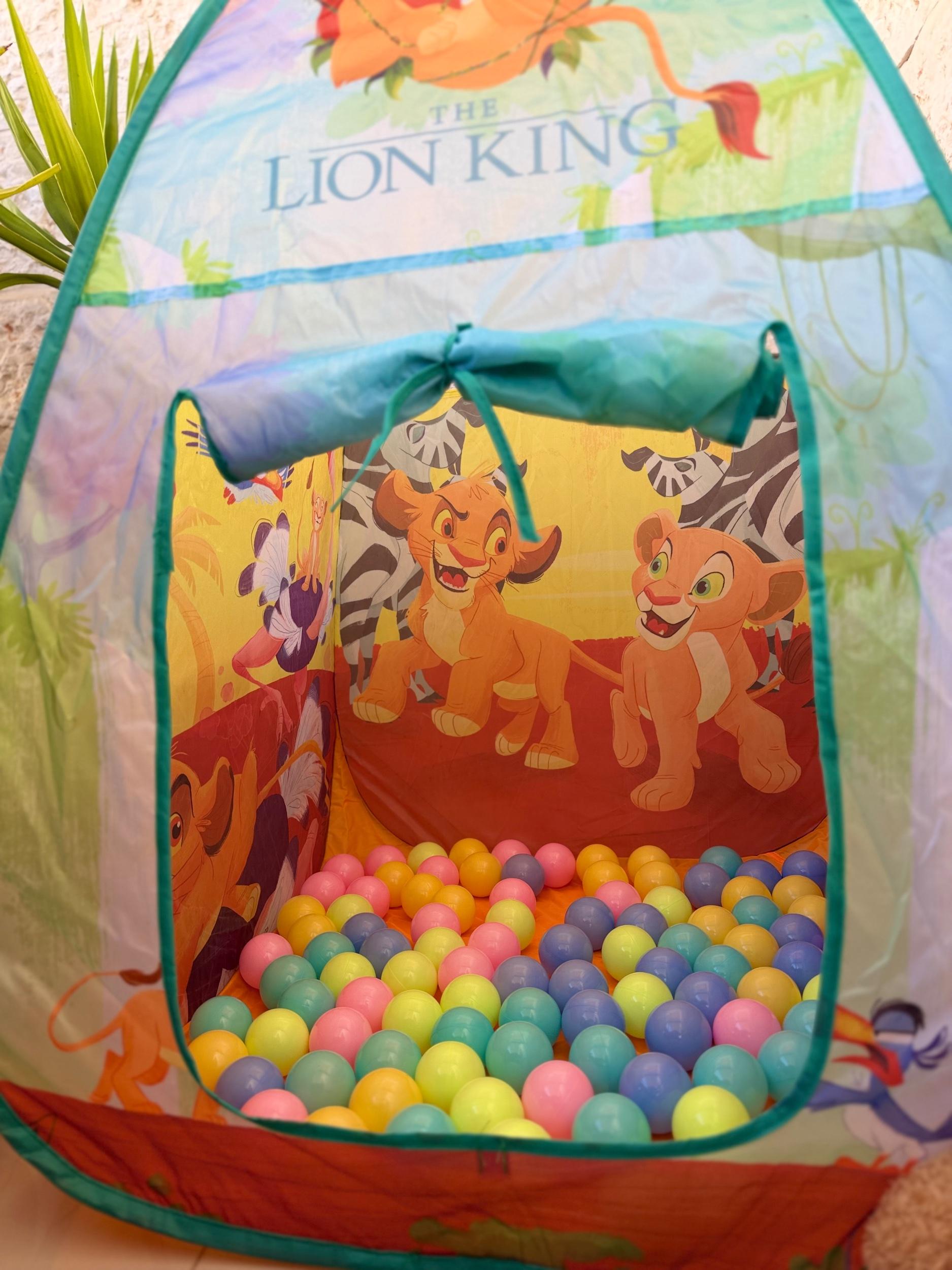 Kids Foldable Play Tent, The Lion King with Ball Pit
