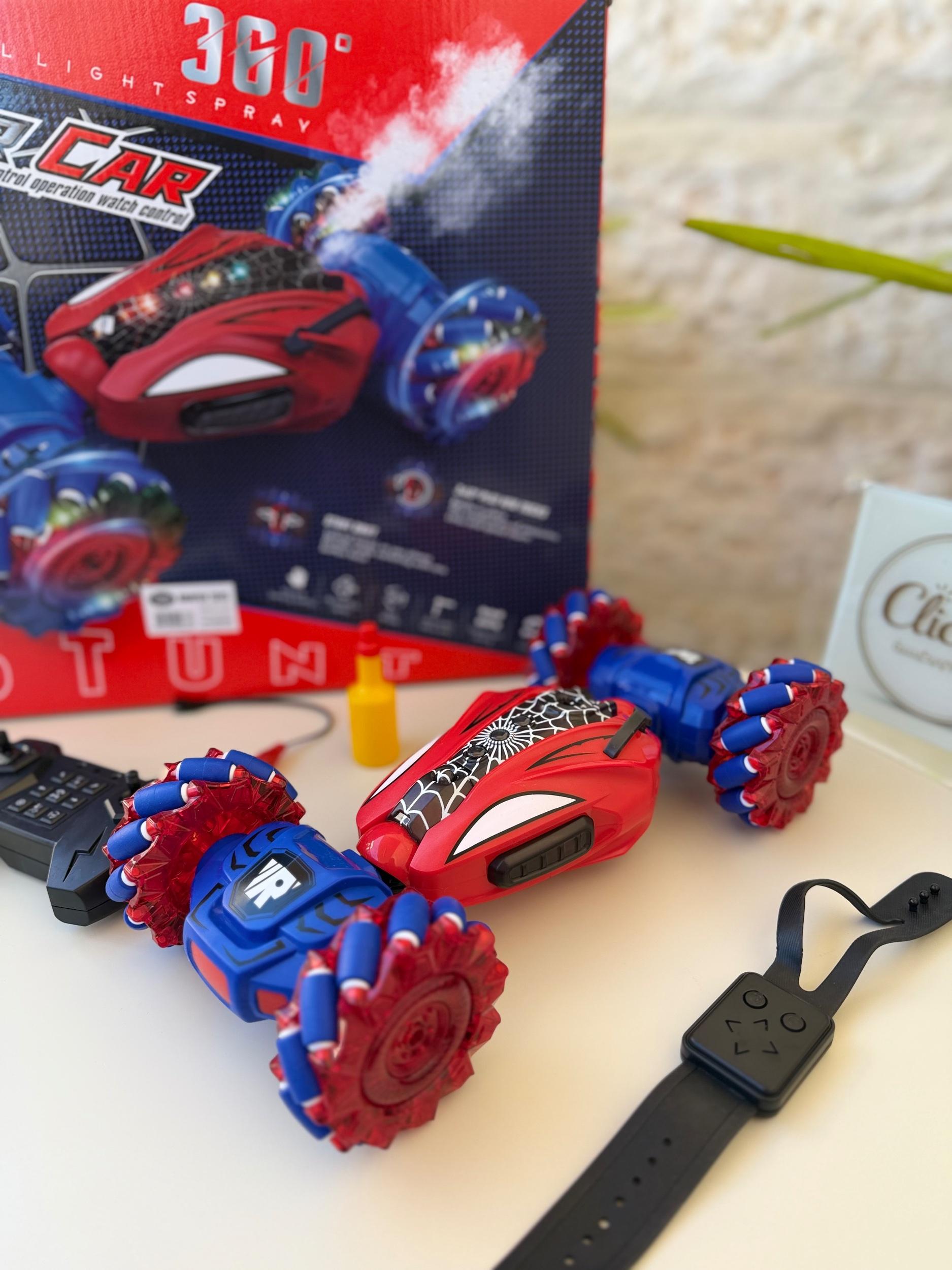 Spider Man Stunt Remote Control Car with Gesture Watch