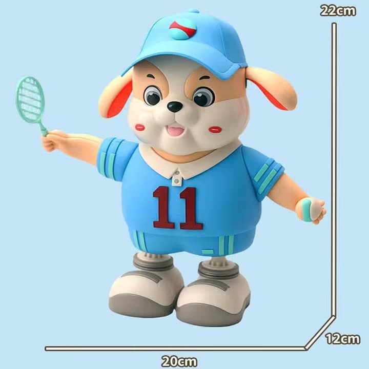 Light Up Dancing Tennis Dog with Music
