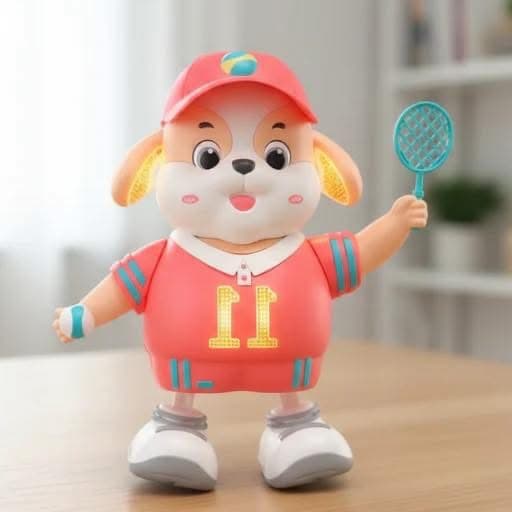 Light Up Dancing Tennis Dog with Music