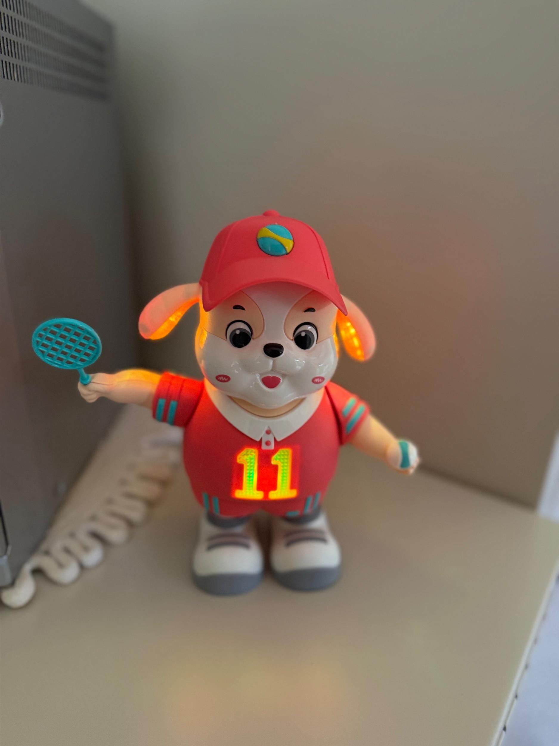 Light Up Dancing Tennis Dog with Music