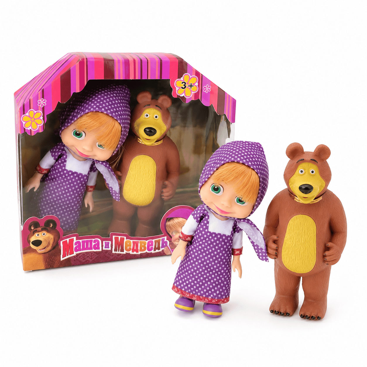 Masha and the Bear Set, Doll with Bear