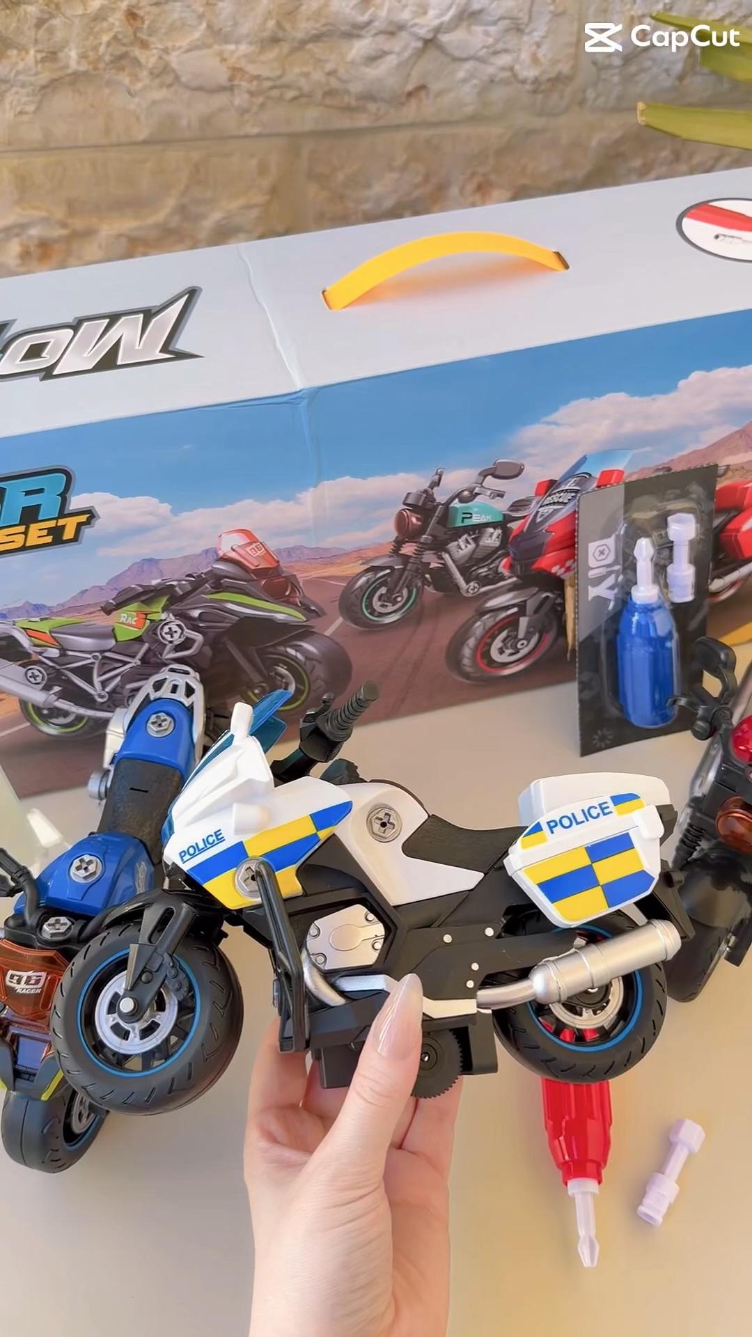 Motorbike Set with Repair Tools, Motor Set video 6
