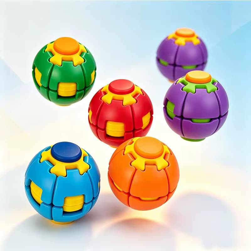 كرة فيدجيت الدوارة المضيئة – Fidget Gyro Ball