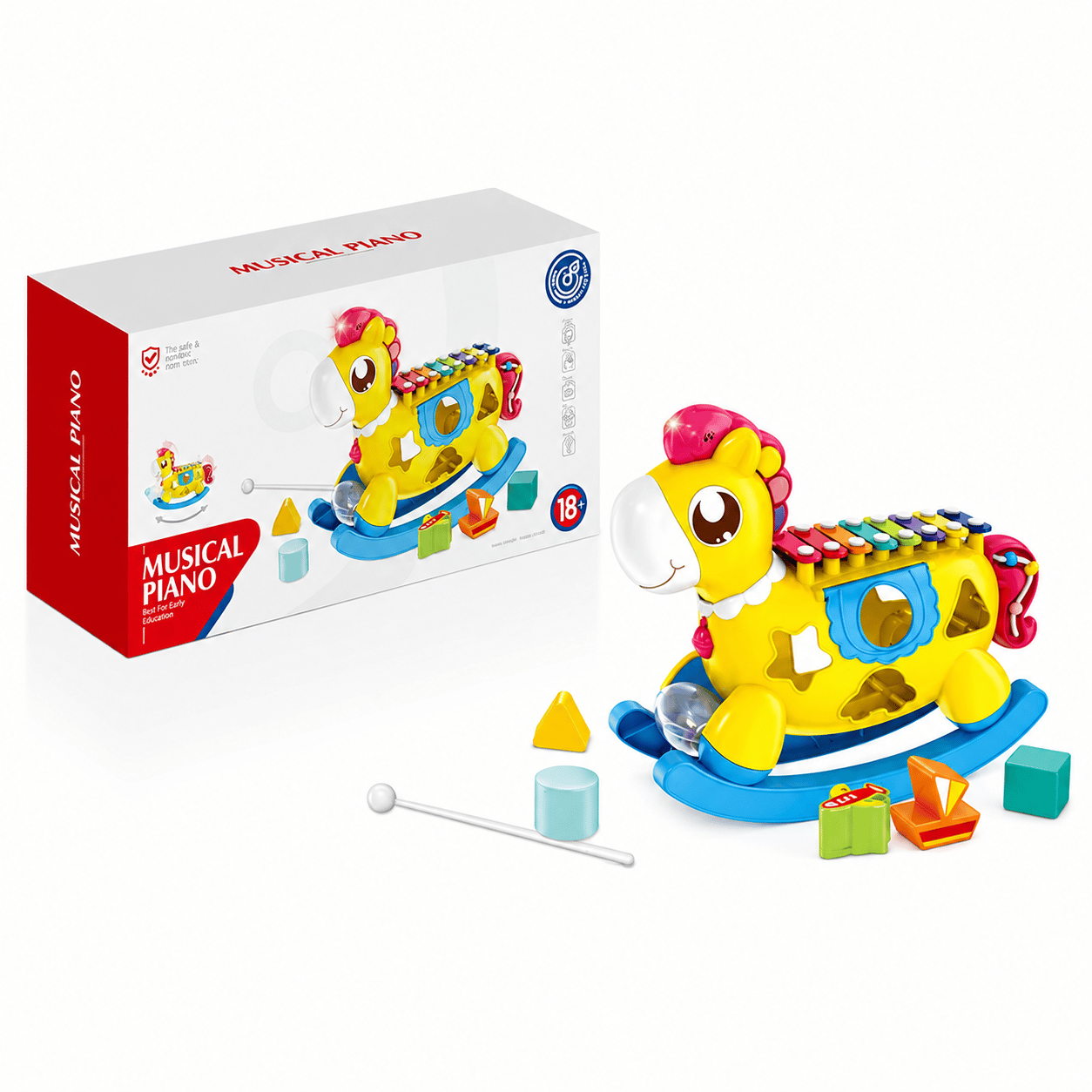 Musical Rocking Piano Horse 🎶