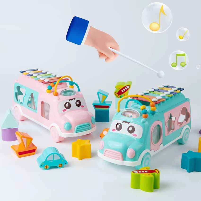 4-in-1 Music & Learning Bus for Kids