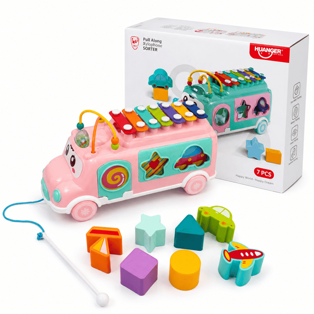 4-in-1 Music & Learning Bus for Kids thumbnail 1