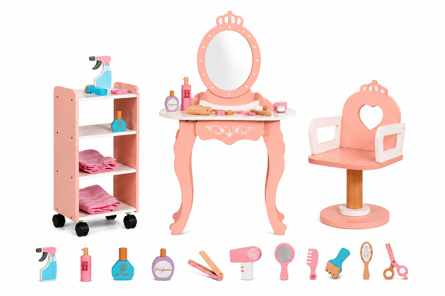 Wooden Beauty & Style Center for Kids thumbnail 2