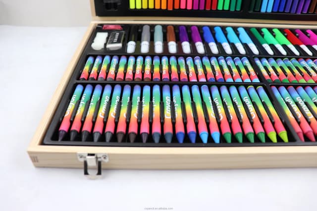 Complete Kids' Drawing & Art Set in Wooden Case 🖍️ thumbnail 4