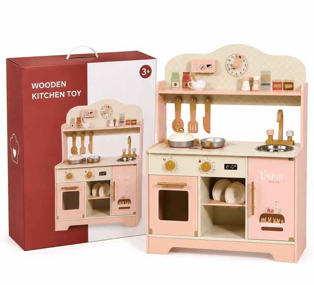 Wooden Dream Kitchen for Kids thumbnail 1