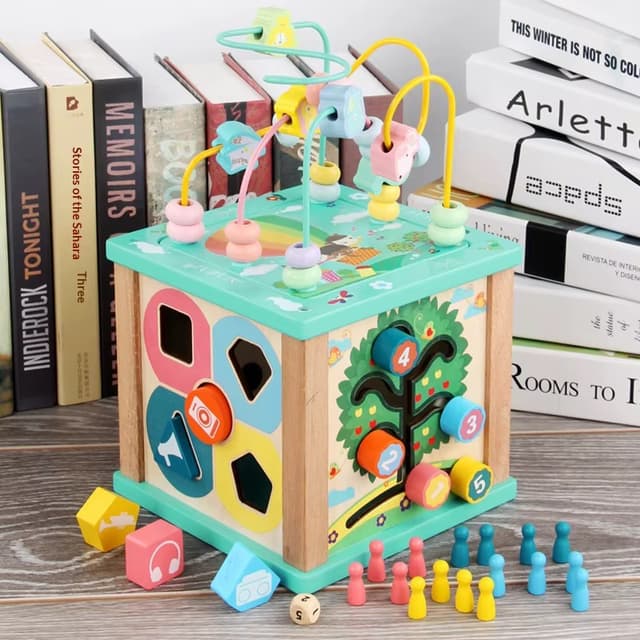 Multi-Activity Wooden Educational Toy for Kids thumbnail 5