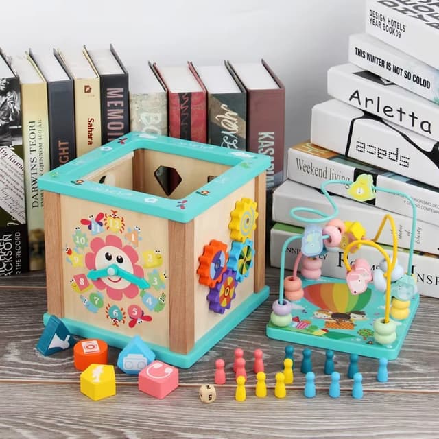 Multi-Activity Wooden Educational Toy for Kids thumbnail 6