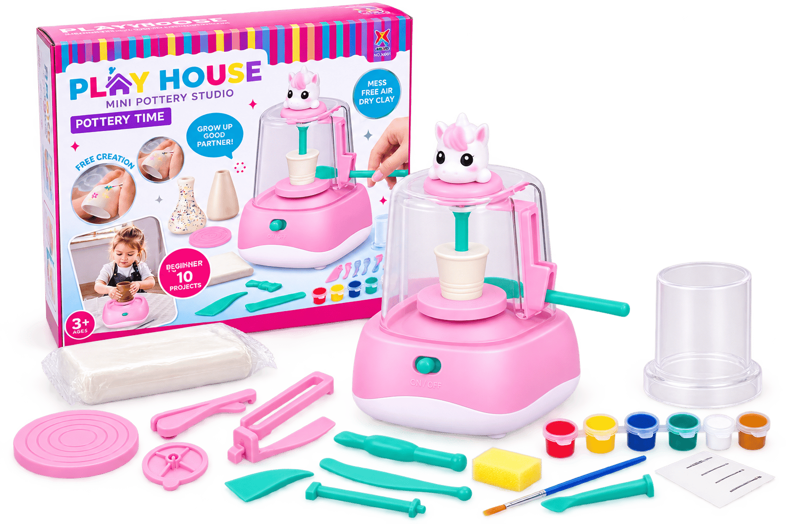 Kids' Pottery Making and Shaping Set