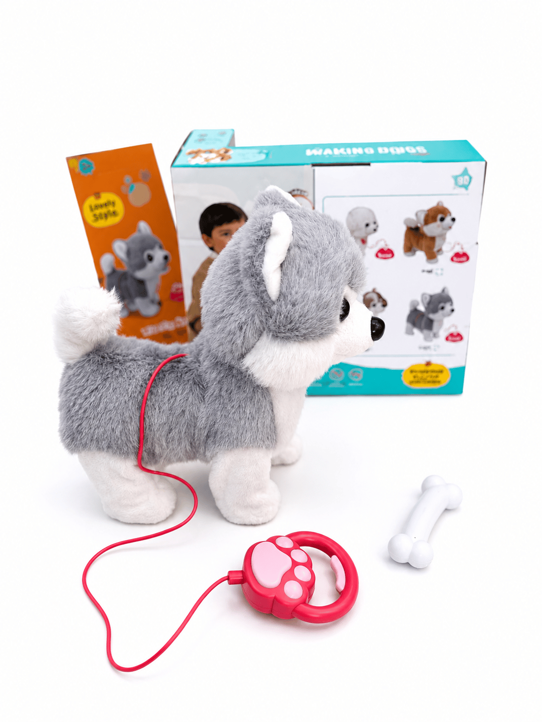 Moving Husky Dog Toy