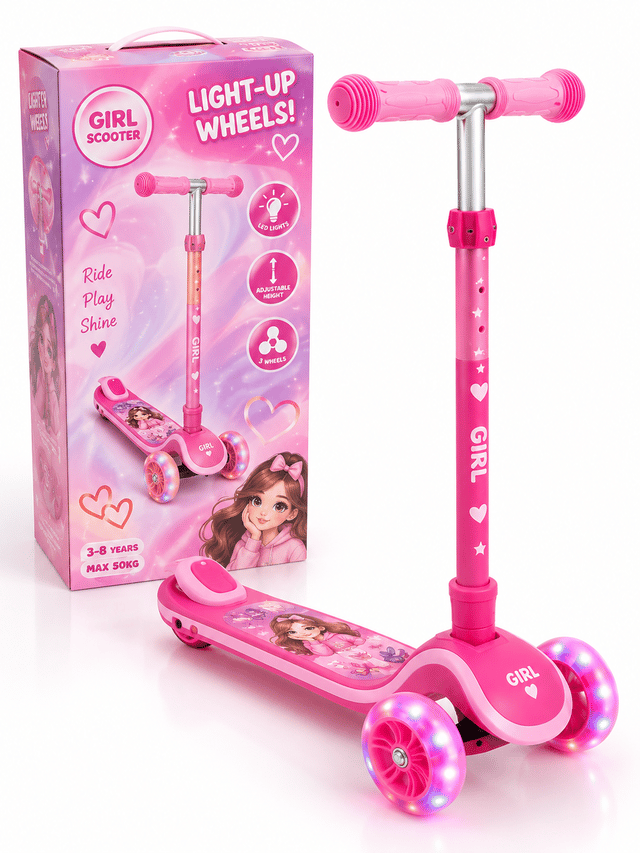 Kids' LED Light-Up Scooter 🌈 thumbnail 4