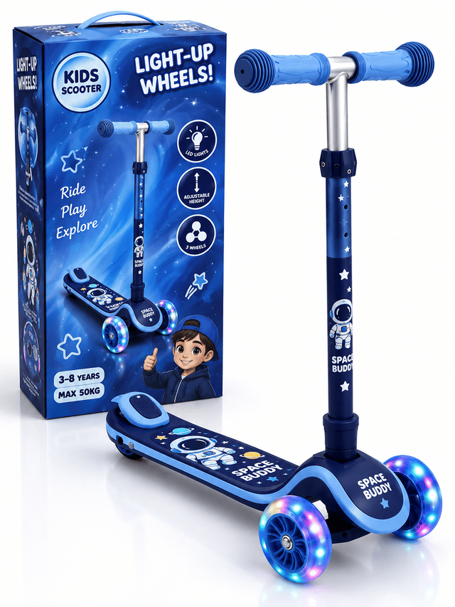 Kids' LED Light-Up Scooter 🌈 thumbnail 6