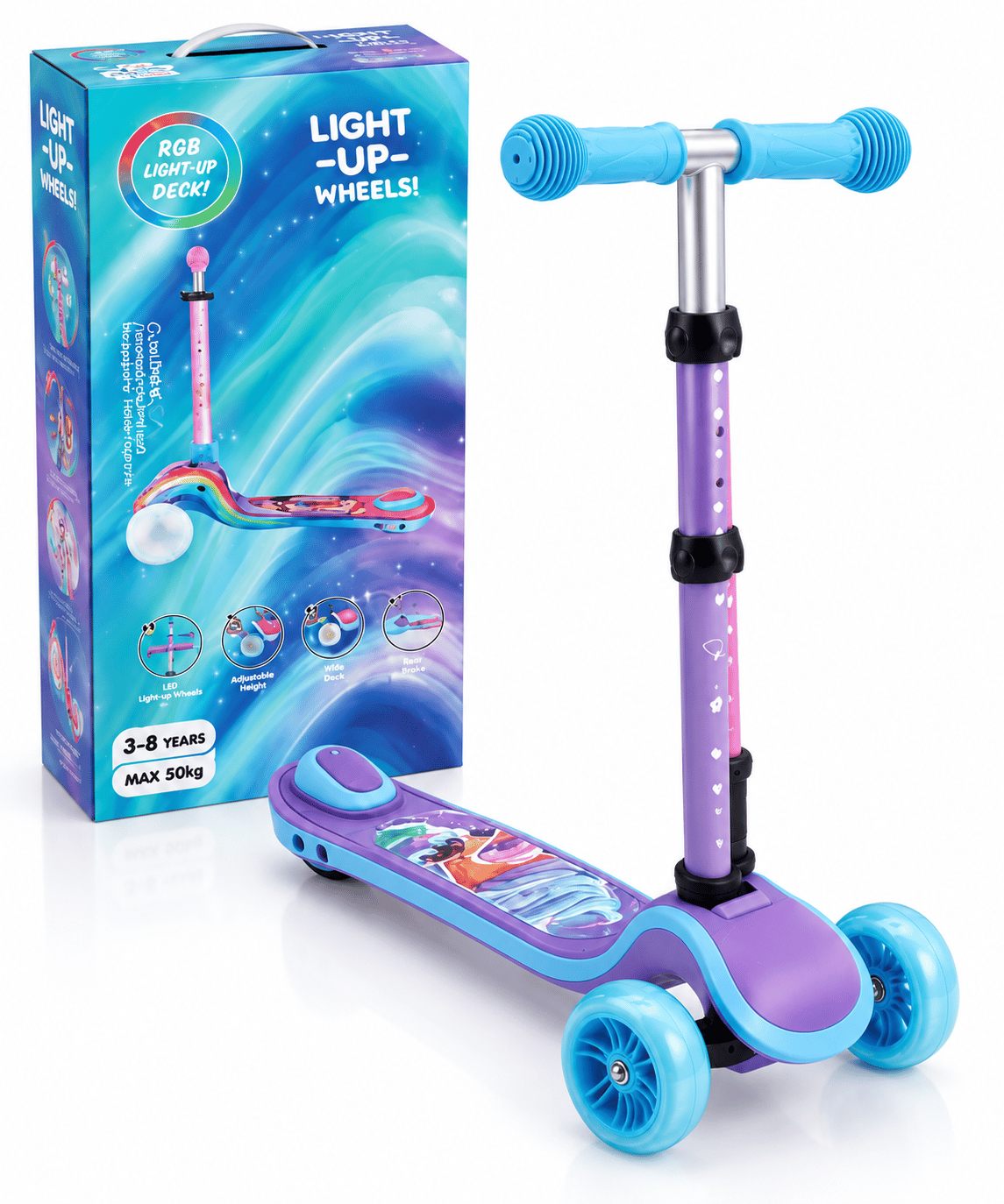 Kids' LED Light-Up Scooter 🌈