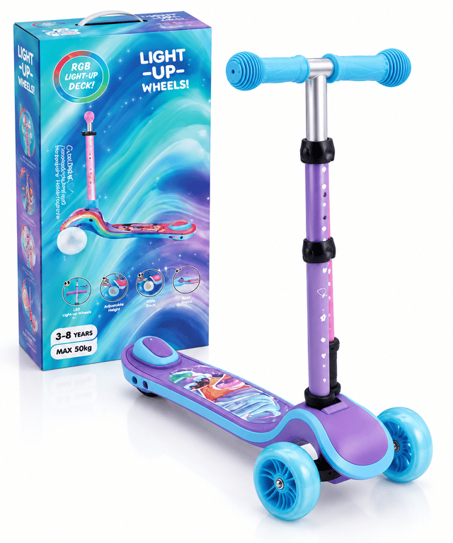 Kids' LED Light-Up Scooter 🌈 thumbnail 7